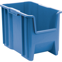 Giant Stacking Containers, 10.875" W x 17.5" D x 12.5" H, Blue Quali-T-Solutions