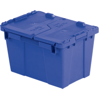Contenants de distribution Flipak en plastique poly&eacute;thyl&egrave;ne (PE), 15,2" x 10,9" x 9,7", Bleu Quali-T-Solutions