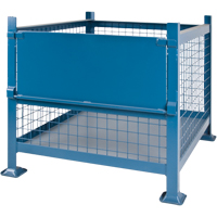 Contenants de vrac empilables, 34,5" la x 40,5" p x 30" h, Capacit&eacute; de 3000 lb Quali-T-Solutions