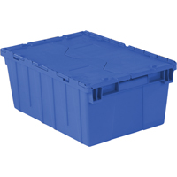 Contenants de distribution Flipak en plastique poly&eacute;thyl&egrave;ne (PE), 21,9" x 15,2" x 9,3", Bleu Quali-T-Solutions