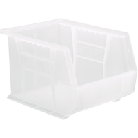 Bac transparent ultra empilable & suspendable, 8-1/4" la, 7" h x 10-3/4" p, Transparent Quali-T-Solutions