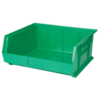 Stack & Hang Bin, 16-1/2" W x 7" H x 14-3/4" D, Green Quali-T-Solutions