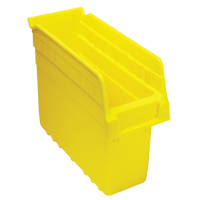 Store-Max Shelf Bins, 4-3/8" W x 8" H x 11-5/8" D, Yellow, 44 lbs. Capacity Quali-T-Solutions
