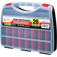 Boîte &agrave; compartiments en plastique, 14" la x 18" p x 3" h, 26 compartiments Quali-T-Solutions