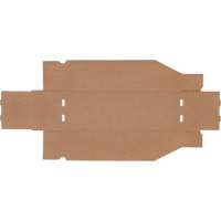 Boîtes profondes en carton ondul&eacute;, 5-3/4" la x 17-1/4" p x 4-1/2" h, Beige Quali-T-Solutions