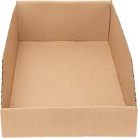 Boîtes profondes en carton ondul&eacute;, 9-3/4" la x 17-1/4" p x 4-1/2" h, Beige Quali-T-Solutions