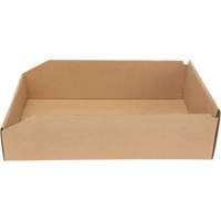 Boîtes profondes en carton ondul&eacute;, 11-3/4" la x 17-1/4" p x 4-1/2" h, Beige Quali-T-Solutions