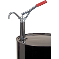 Pompe &agrave; baril de type levier, Acier, 11 oz/course, Pour barils de 30-55 gal. Quali-T-Solutions