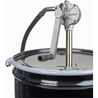Pompes rotatives pour barils, Aluminium, Pour capacit&eacute; 15-55 gal., 6-3/4 oz par r&eacute;volution Quali-T-Solutions