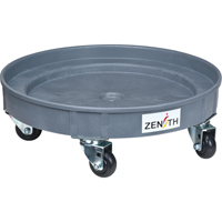 Socle roulant pour baril de confinement des fuites, 24,25" dia. X 7,625" h, Cap. de d&eacute;versement 1,5 gal. US Quali-T-Solutions
