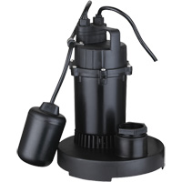Pompe de puisard submersible thermoplastique, 2560 gal./h, 115 V, 4,6 A, 1/3 CV Quali-T-Solutions
