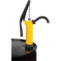 Pompe &agrave; baril de type levier, Polypropyl&egrave;ne, 14 oz/course, Pour barils de 5-55 gal. Quali-T-Solutions