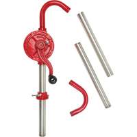 Pompe rotative pour baril, Fonte/Acier, Pour capacit&eacute; 30-55 gal., 8 oz/course Quali-T-Solutions