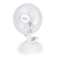 Ventilateur &agrave; pince & de bureau, Diam&egrave;tre 6", 2 vitesses Quali-T-Solutions