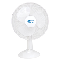 Ventilateur oscillant &agrave; boutons-poussoirs pour bureau, Diam&egrave;tre 16", 3 vitesses Quali-T-Solutions