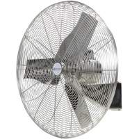 Ventilateurs en acier inoxydable lavables &agrave; grande eau pour service alimentaire, Industriel, 1 vitesses, Diam&egrave;tre de 20" Quali-T-Solutions