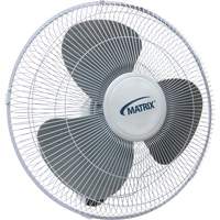 Wall Mount Oscillating Fan, Commercial, 3 Speed, 16" Diameter Quali-T-Solutions