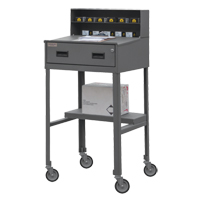 Pupitre d'atelier, 23" la x 20" p x 47-3/4" h, Gris Quali-T-Solutions