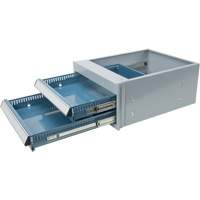 &eacute;tabli &agrave; deux tiroirs, Acier, 18" la x 21" p x 9" h Quali-T-Solutions