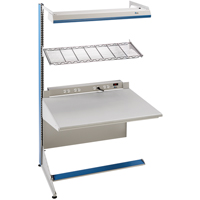 Arlink Preconfigured Workstation, 36" W x 28" D x 84" H, Single Sided Add-On Quali-T-Solutions