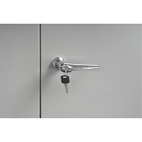 Pupitre d'atelier de style armoire, 34-1/2" la x 30" p x 53" h, Gris Quali-T-Solutions