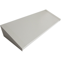 All-Welded Concorde - Heavy-Duty Lockers Sloping Top, 4 Bank, 18" D x 48" W x 6" H, Grey, Steel Quali-T-Solutions