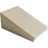 Dessus inclin&eacute; pour casiers robustes enti&egrave;rement soud&eacute; Concorde, Bloc de 1, 18" p x 12" la x 6" ha, Beige, Acier Quali-T-Solutions