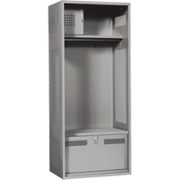 Casier pour &eacute;quipement, Acier, 24" la x 24" p x 72" h, Gris Quali-T-Solutions