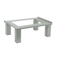 Free Standing Base, 1 Banks, 6" H x 12" W x 18" D, Grey, Steel Quali-T-Solutions