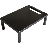 All-Welded Concorde Free Standing Locker Base, 1 Banks, 6" H x 12" W x 18" D, Black, Steel Quali-T-Solutions