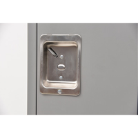 Lockers, 2 -tier, 12" x 18" x 72", Steel, Grey, Knocked Down Quali-T-Solutions
