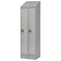 Casiers, Bloc de 2, 24" x 18" x 86", Acier, Gris, D&eacute;mont&eacute; Quali-T-Solutions
