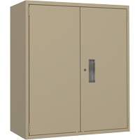 Lo-Boy Storage Cabinet, Steel, 2 Shelves, 40" H x 36" W x 18" D, Beige Quali-T-Solutions