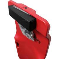 Sommier rouge &agrave; profil bas, en plastique robuste Quali-T-Solutions