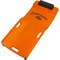 Sommier orange n&eacute;on &agrave; profil bas, en plastique robuste Quali-T-Solutions
