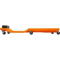 Sommier orange n&eacute;on &agrave; profil bas, en plastique robuste Quali-T-Solutions
