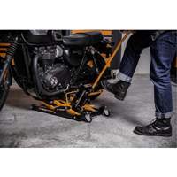 Cric pour VTT et motos, 0,75 tonnes Capacit&eacute;, 4-2/3" Abaiss&eacute;e, 14-1/2" &eacute;lev&eacute;e, Hydraulique &agrave; main Quali-T-Solutions
