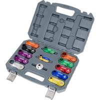 Jeu de d&eacute;connexions &agrave; ressort en aluminium 13 mcx Quali-T-Solutions