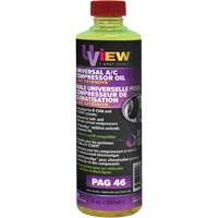Huile universelle PAG 46 avec ExtenDye pour syst&egrave;me de climatisation, 237 ml, Bouteille Quali-T-Solutions