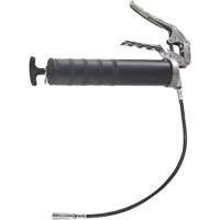 Pistolet &agrave; graisse robuste &agrave; poign&eacute;e pistolet avec rallonge de tuyau flexible, Capacit&eacute; 14 oz Quali-T-Solutions
