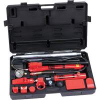 Trousse de r&eacute;paration pour collision et entretien, capacit&eacute; 10 tonnes, avec adaptateurs forg&eacute;s Quali-T-Solutions