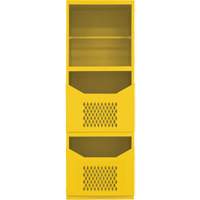 Spill Control Cabinet, 1 Shelves, 72" H x 24" W x 24" D, Steel, Yellow Quali-T-Solutions