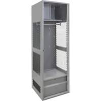 Casier pour &eacute;quipement, Acier, 24" la x 24" p x 72" h, Gris Quali-T-Solutions