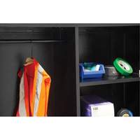 Combination Storage Cabinet, 36" W x 18" D x 72" H, Black Quali-T-Solutions