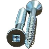 Flat SOC Wood Screws, #10 x 2" L, Zinc Plated Quali-T-Solutions
