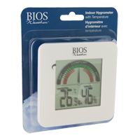 Indoor Hygrometers with BIOS Comfort Scale, Contact, Digital, -58-158°F (-50-70°C) Quali-T-Solutions