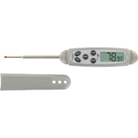 Waterproof Stem Thermometer, Contact, Digital, -40.0-450.0°F (-40.0-230.0°C) Quali-T-Solutions