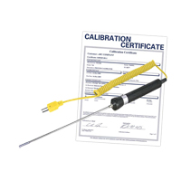 Air/Gas Thermocouple Probe with Calibration Certificate, 900 °C (1652°F) Max. Temp. Quali-T-Solutions