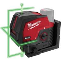Laser vert &agrave; lignes crois&eacute;es et points d'aplomb M12 sans fil (outil seulement) Quali-T-Solutions