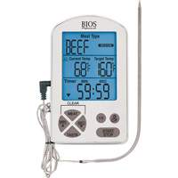 Premium Meat Thermometer & Timer, Contact, Digital, -4-122°F (-20-50°C) Quali-T-Solutions